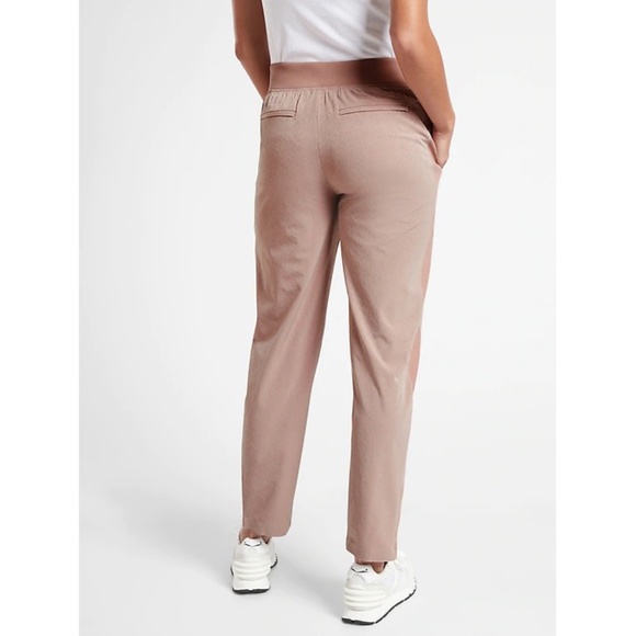 Athleta Brooklyn Textured Ankle Pant in Grain Camo Mocha Latte 20 - Picture 2 of 5